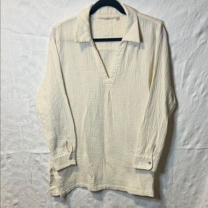 Soft Surroundings Cream Tunic, Size M